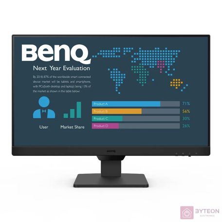 BENQ IPS monitor 23,8" BL2490 1920x1080, 250 cd/m2, 5ms, 100 Hz, Eye Care, 2xHDMI, DisplayPort, hangszóró