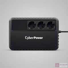   CYBERPOWER UPS BU650EG (3 Schuko) 650VA (360 W), 230V Power-Saving LINE-INTERAKTÍV szünetmentes elosztó, AVR
