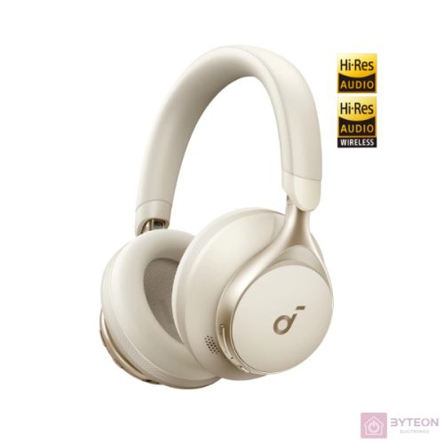ANKER Vezeték Nélküli Fejhallgató, Soundcore Space One, Aktív Zajszűrő, latte cream - A3035G21