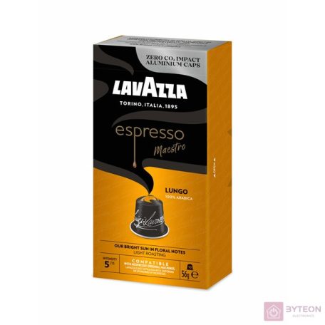 Lavazza Lungo Nespresso kompatibilis alumínium kapszula csomag 10 db x 5.6g, 100% Arabica