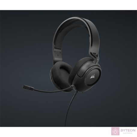 CORSAIR Vezetékes Headset, HS35 v2 Gaming, Multiplatform, carbon
