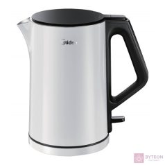   MIDEA MK-15H01A vízforraló, teljesítmény: 2200W, űrtartalom: 1,5L, vezeték nélküli, CoolTouch, rozsdamentes acél belső,