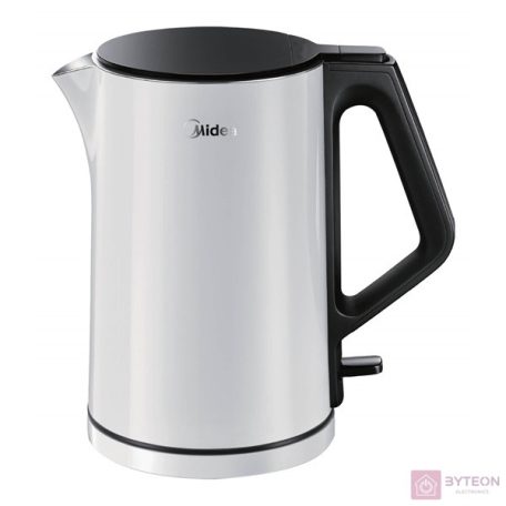 MIDEA MK-15H01A vízforraló, teljesítmény: 2200W, űrtartalom: 1,5L, vezeték nélküli, CoolTouch, rozsdamentes acél belső,