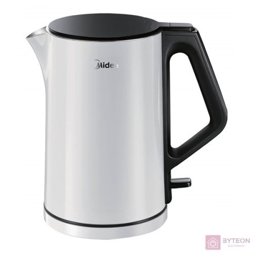 MIDEA MK-15H01A vízforraló, teljesítmény: 2200W, űrtartalom: 1,5L, vezeték nélküli, CoolTouch, rozsdamentes acél belső,