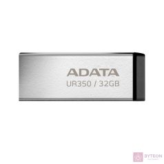 ADATA Pendrive 32GB, UR350 USB 3.2, fémházas, fekete