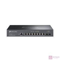   TP-LINK Switch 8x2.5Gbps + 2x10G SFP+ + 1xkonzol port + 1xMicro-USB port, Menedzselhető Rackes, SG3210X-M2