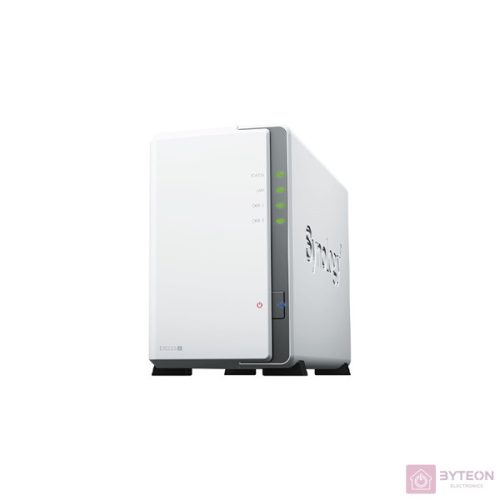 SYNOLOGY NAS 2 fiókos DS223j 2x8TB HDD-vel, Realtek RTD1619B 4x1,7GHz, 1GB DDR4, 1x1GbE, 2xUSB3.2Gen1