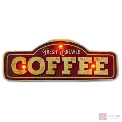   FOREVER LIGHT RETRO metál LED dekorációs lámpa COFFEE, USB, 5V, falra akasztható