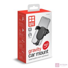 COLORWAY Autós tartó, szellőzőrácsra, fekete