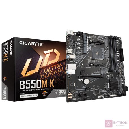 GIGABYTE Alaplap AM4 B550M K AMD B550, mATX