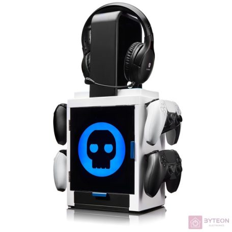 NUMSKULL PS5 Kiegészítő LED-világítású játéktartó szekrényes állvány