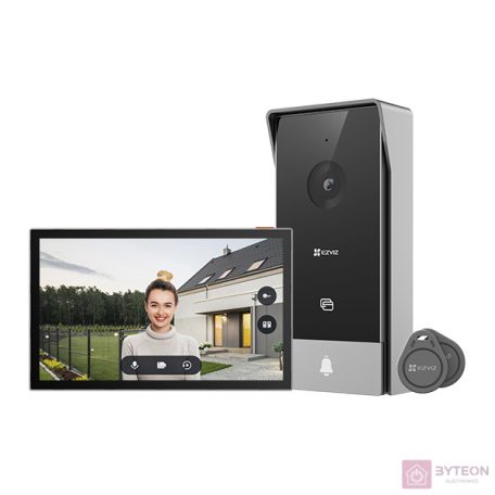 EZVIZ HP5 színes video kaputelefon, 7 hüvelykes átmérő, távoli nyitás, 2 vezeték, beépített csengő, kétirányú beszéd