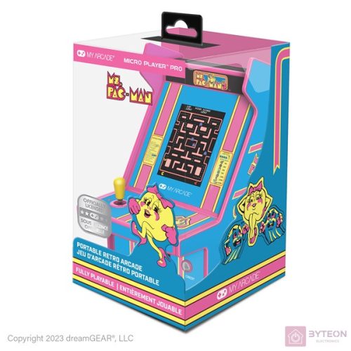 MY ARCADE Játékkonzol Ms.Pac-Man Micro Player Pro Portable Retro Arcade 6.75" Hordozható, DGUNL-7009