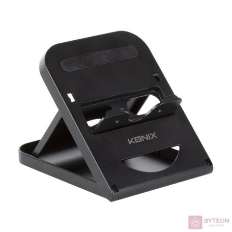 KONIX - MYTHICS Nintendo Switch/Lite/OLED Konzol hűtő + Játék tartó állvány, Fekete