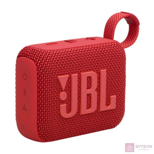 JBL Go 4 (hordozható, vízálló, bluetooth hangszóró), piros