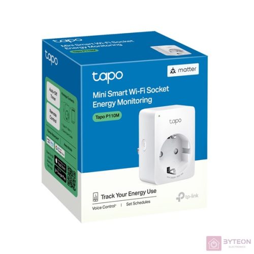 TP-LINK Okos Dugalj Wi-Fi-s Mini, Fogyasztás mérővel, TAPO P110M