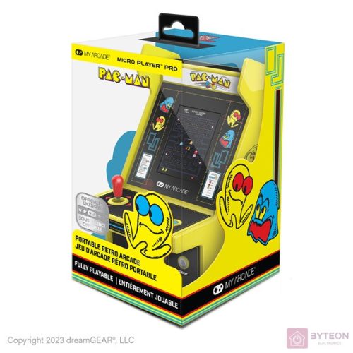 MY ARCADE Játékkonzol Pac-Man Micro Player Pro Portable Retro Arcade 6.75" Hordozható, DGUNL-4194