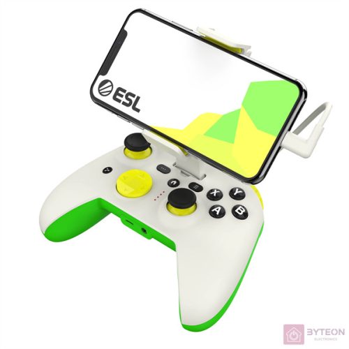 RiotPWR™ ESL Gaming Controller for iOS (White/Green)