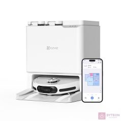   EZVIZ  RS20 Smar robotporszívó All in dokkolóval, 7200Pa, 5200mAh, kisállat észlelés, autómata víz/oldat töltő és ürítés