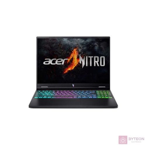 ACER Aspire Nitro AN16-73-540P, 16" WUXGA IPS, Intel Core i5-14450HX, 16GB, 512GB SSD, GeForce RTX 4050, DOS, fekete