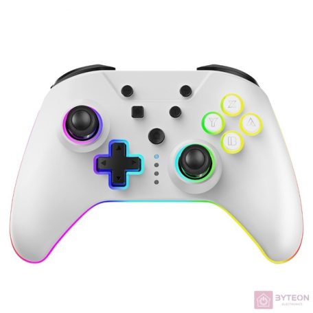 ARMOR3 NURIVAL Nintendo Switch/OLED Kiegészítő Vezeték Nélküli "Hall Effect" Stick kontroller, Fehér