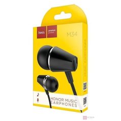 Hoco M34 fülhallgató mikrofonnal fekete