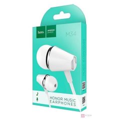 Hoco M34 fülhallgató mikrofonnal fehér