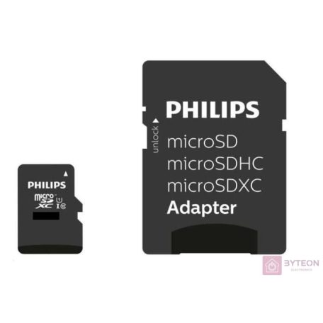 Philips Micro SDXC Memóriakártya 512GB Class 10 UHS-I U1 Adapter