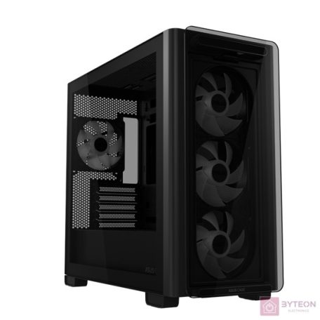 ASUS A23 Plus TG ARGB Micro-ATX Gaming Gehäuse mit Seitenfenster schwarz
