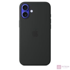   Apple Original iPhone 16 Plus Silikon Case mit MagSafe - Schwarz