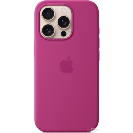 Apple Original iPhone 16 Pro Silikon Case mit MagSafe - Fuchsia