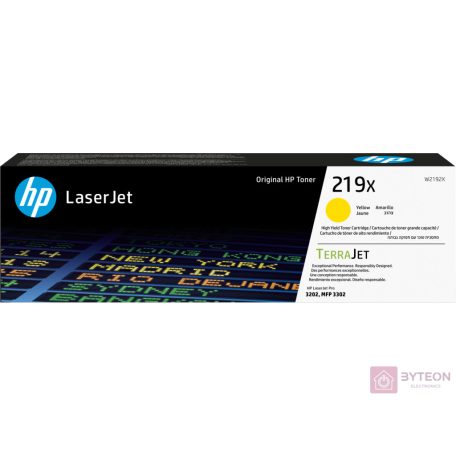 HP 219X / W2192X Original LaserJet Toner Gelb für ca. 2.500 Seiten