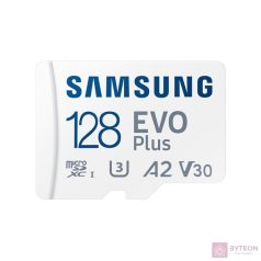  Samsung Evo Plus (2024) 128 GB microSDXC Speicherkarte (160 MB/s, Class 10, U3)