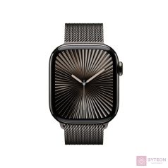   Apple Watch S10 LTE 42mm (Titán, Palaszürke, Milánói szíj - palaszürke)