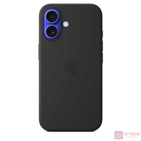 Apple Original iPhone 16 Silikon Case mit MagSafe - Schwarz