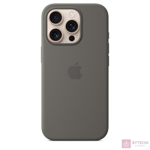 Apple Original iPhone 16 Pro Silikon Case mit MagSafe - Steingrau