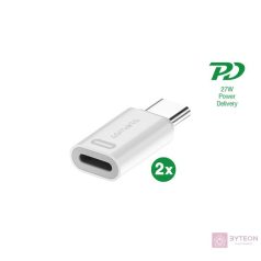 4smarts Adapter Lightning auf USB-C PD 27W 2er Set