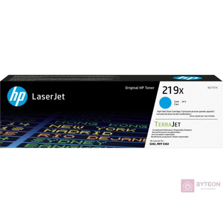 HP 219X / W2191X Original LaserJet Toner Cyan für ca. 2.500 Seiten