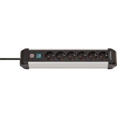   Brennenstuhl Premium-Alu-Line Steckdosenleiste 6-fach 3m silber