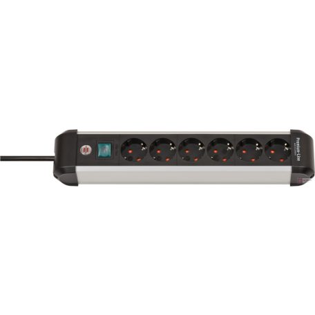 Brennenstuhl Premium-Alu-Line Steckdosenleiste 6-fach 3m silber