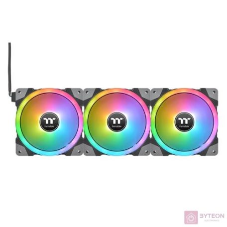 Thermaltake SWAFAN EX14 RGB PC Cooling Fan TT 140 x 140 x 25 mm 3-Fan Pack