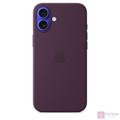   Apple Original iPhone 16 Plus Silikon Case mit MagSafe - Pflaume