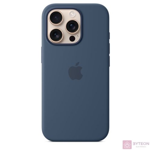 Apple Original iPhone 16 Pro Silikon Case mit MagSafe - Denim