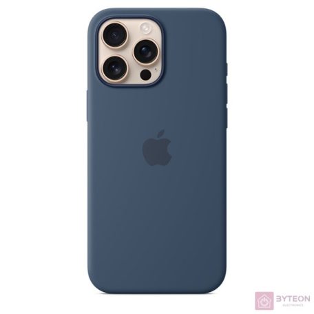 Apple Original iPhone 16 Pro Max Silikon Case mit MagSafe - Denim