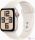 Apple Watch SE GPS 40mm Alu Polarstern Sportarmband Polarstern - S/M