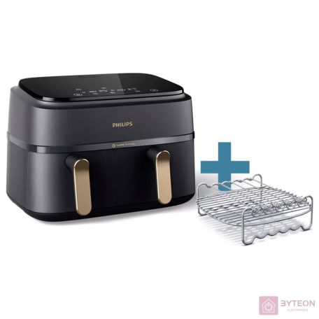 Philips NA352/04 3000 Series Airfryer Dual Basket, schwarz