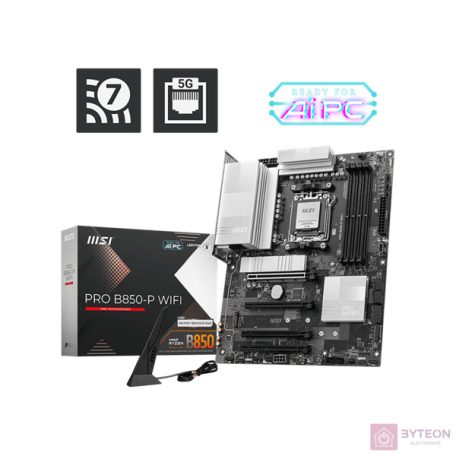 MSI PRO B850-P WIFI Mainboard AM5 M.2/WIFI7/BT/HDMI/USB-C