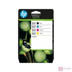   HP 937 / 6C400NE 4er-Pack Original Druckerpatrone Schwarz/Bunt CMYK Instant Ink