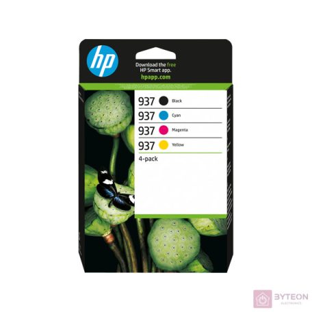 HP 937 / 6C400NE 4er-Pack Original Druckerpatrone Schwarz/Bunt CMYK Instant Ink