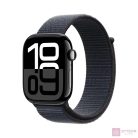 Apple Watch S10 LTE 46mm (Alu, Kozmoszfekete, Textil sportszíj - tinta)